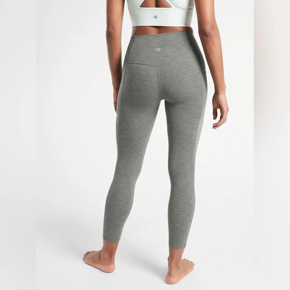 Athleta Salutation Stash Pocket II 7/8 Tight Heather Grey - Image 2
