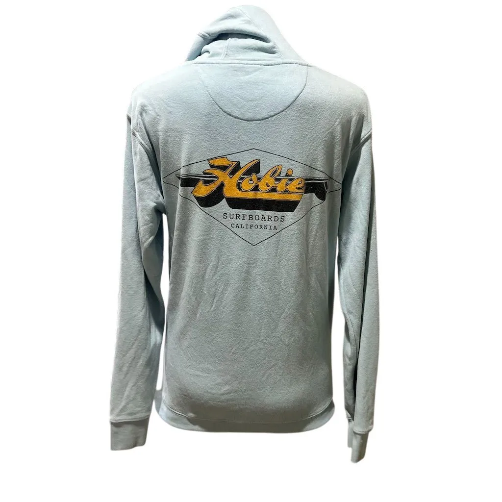 Hobie Unisex Pullover Hoodie Standard Blue California Surf Theme Fleece - Image 9