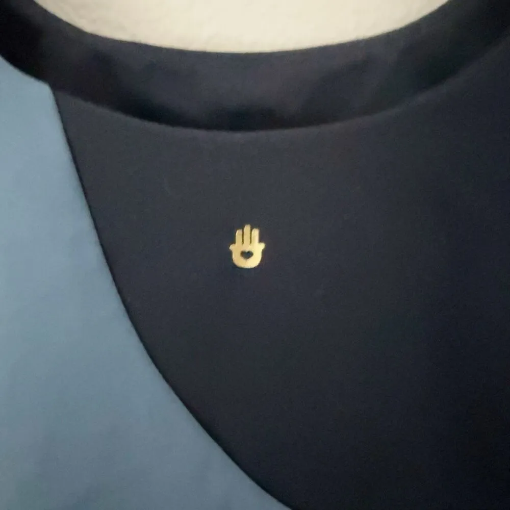 SPIRITUAL GANGSTER |  Indie Color-Block Crop Tank Soft Blue Navy | Size XS - Image 4