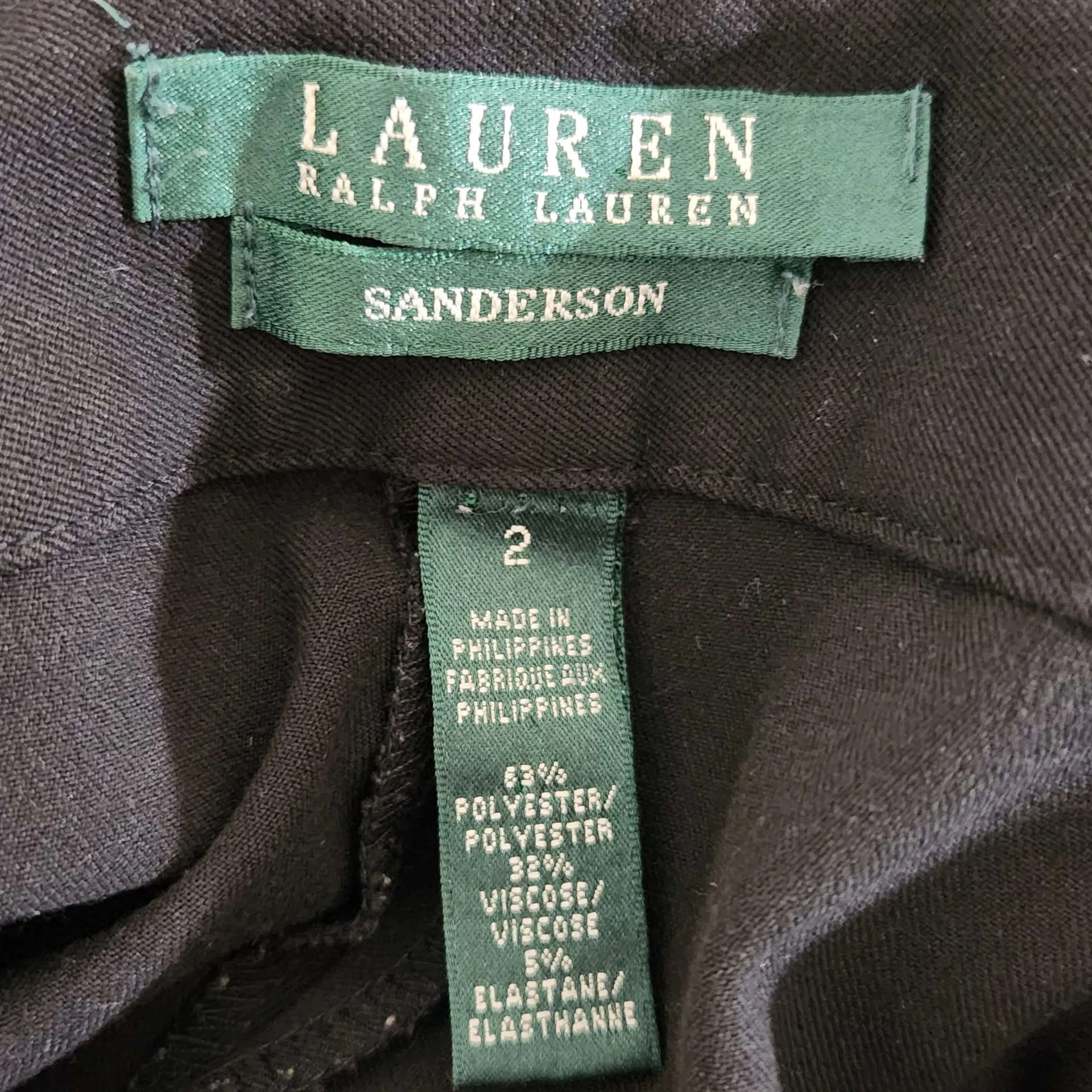 Lauren Ralph Lauren Black Dress Pants Size 2 Ralph Lauren Wide Leg Trousers - Image 6
