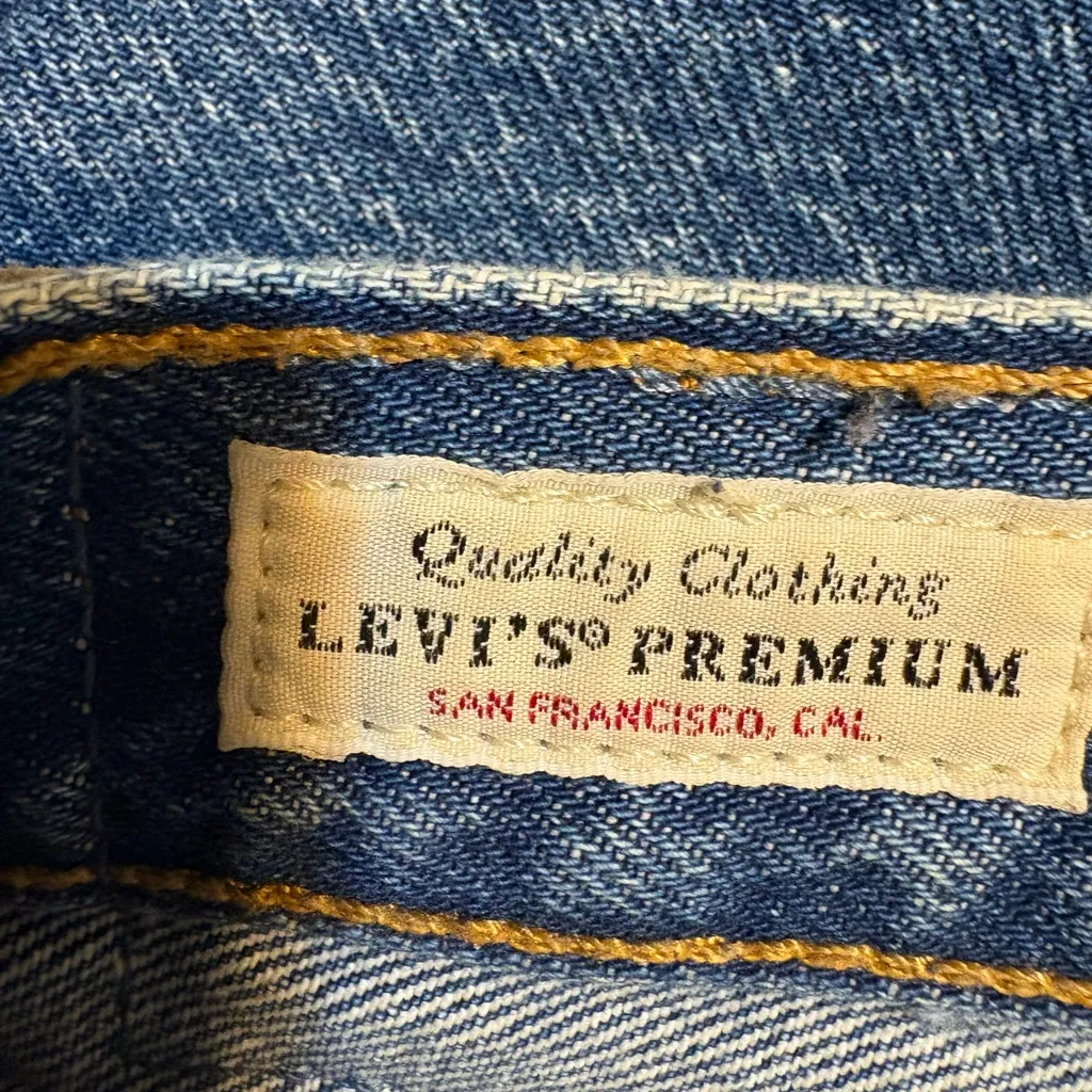 Levi's  Premium 501 Straight Leg Button Fly Jeans - Image 6