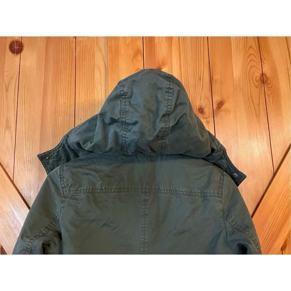 Levi's Womens Sherpa Lined Parka Jacket W/ Hood Full Zip Size Small (4493) - Image 12