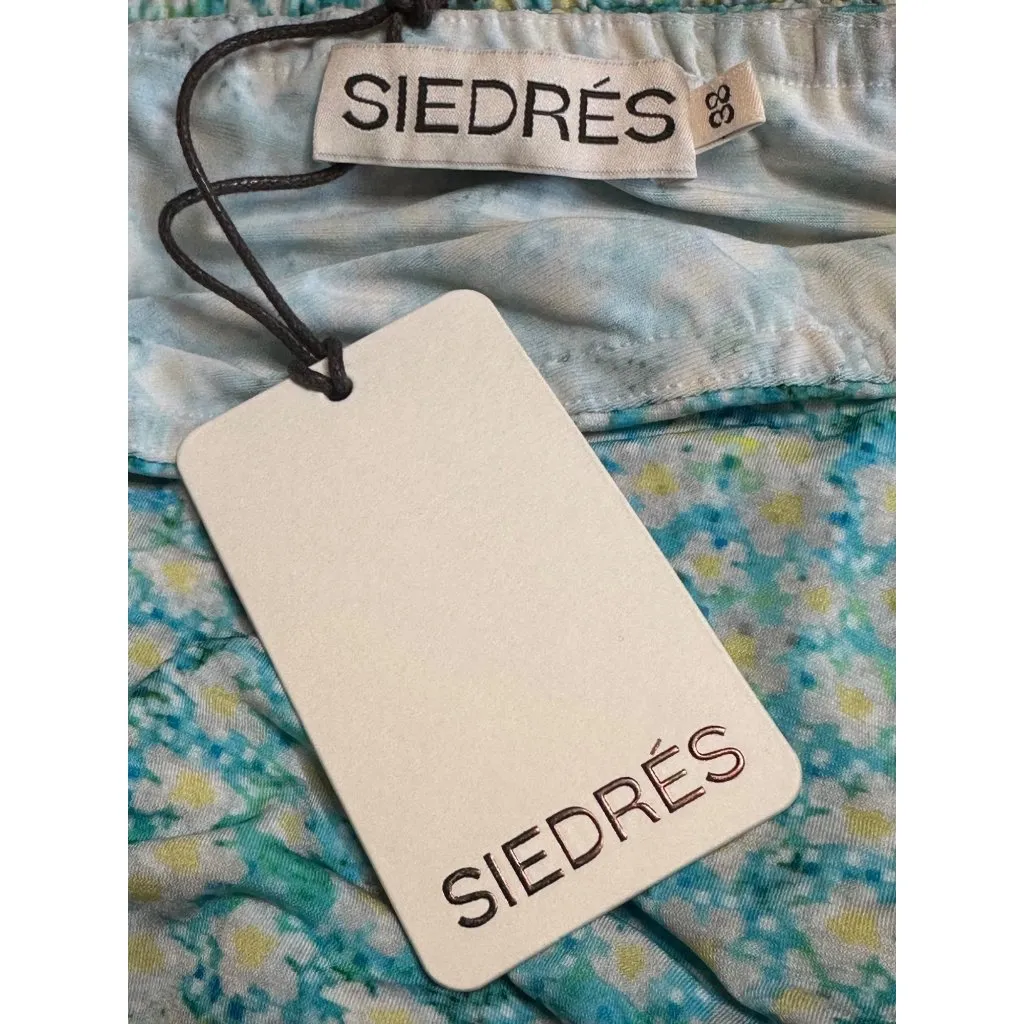 SIEDRES Arni Long Dress in Multi 38 New Womens Cut Out Maxi Jersey Gown Blue Size undefined - Image 9