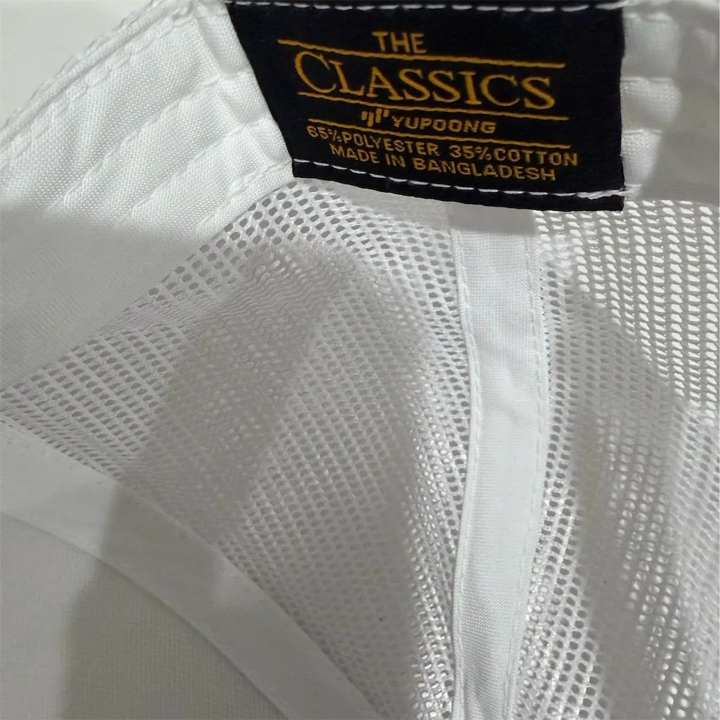 Flexfit Manager Embroidered Trucker Hat White Unisex Snapback Cap - Image 4