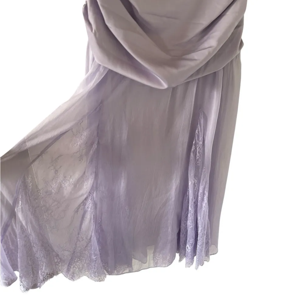 Mare Mare Anthropologie NEW Sheer Overlay Maxi Skirt Lavender - Image 6