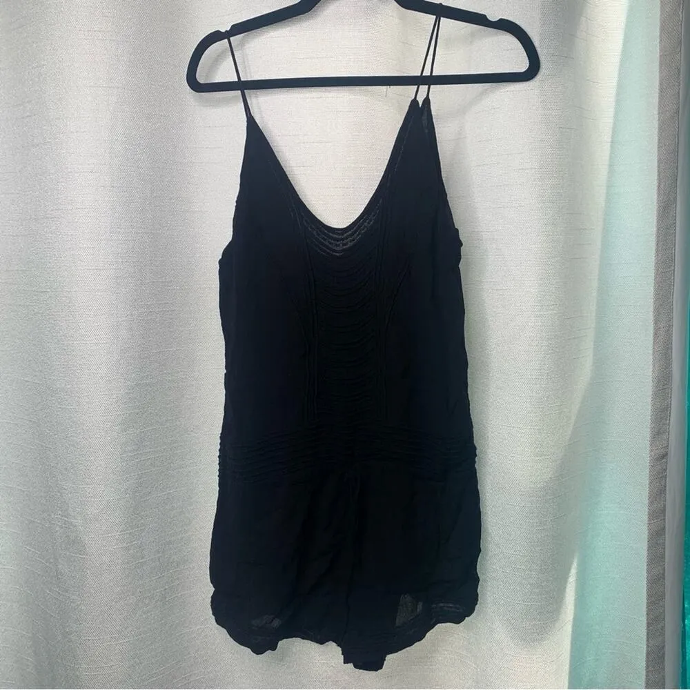 IRO black embroidered apoline playsuit romper size 34‎ - Image 5