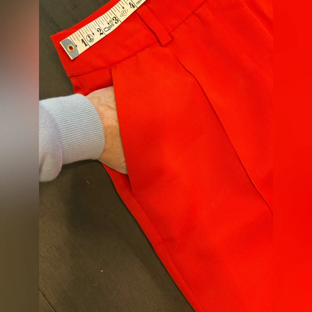 H&M vibrant red flared trouser dress pants. Bold polished Valentine’s Day 6 REG - Image 6
