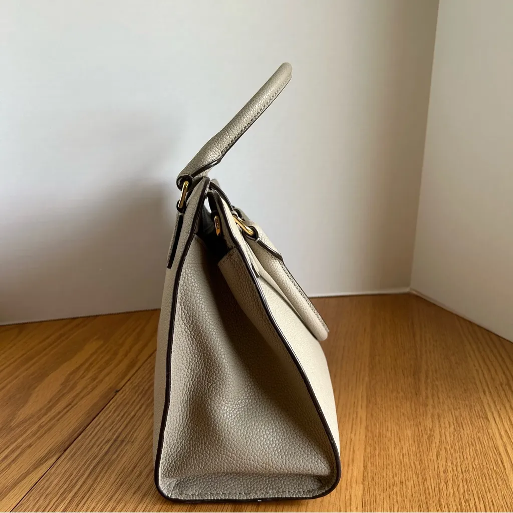 RALPH‎ LAUREN RLL Kenton City Satchel Pebble Leather Double Handle Logo $258 - Image 3