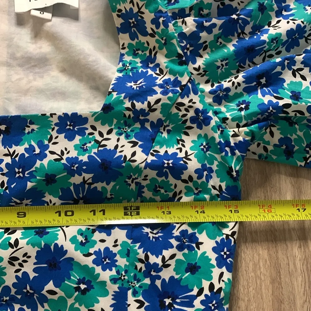 Yumi Kim Audrina Floral Cotton Mini Long Puff Sleeve Dress Size 0 - Image 7