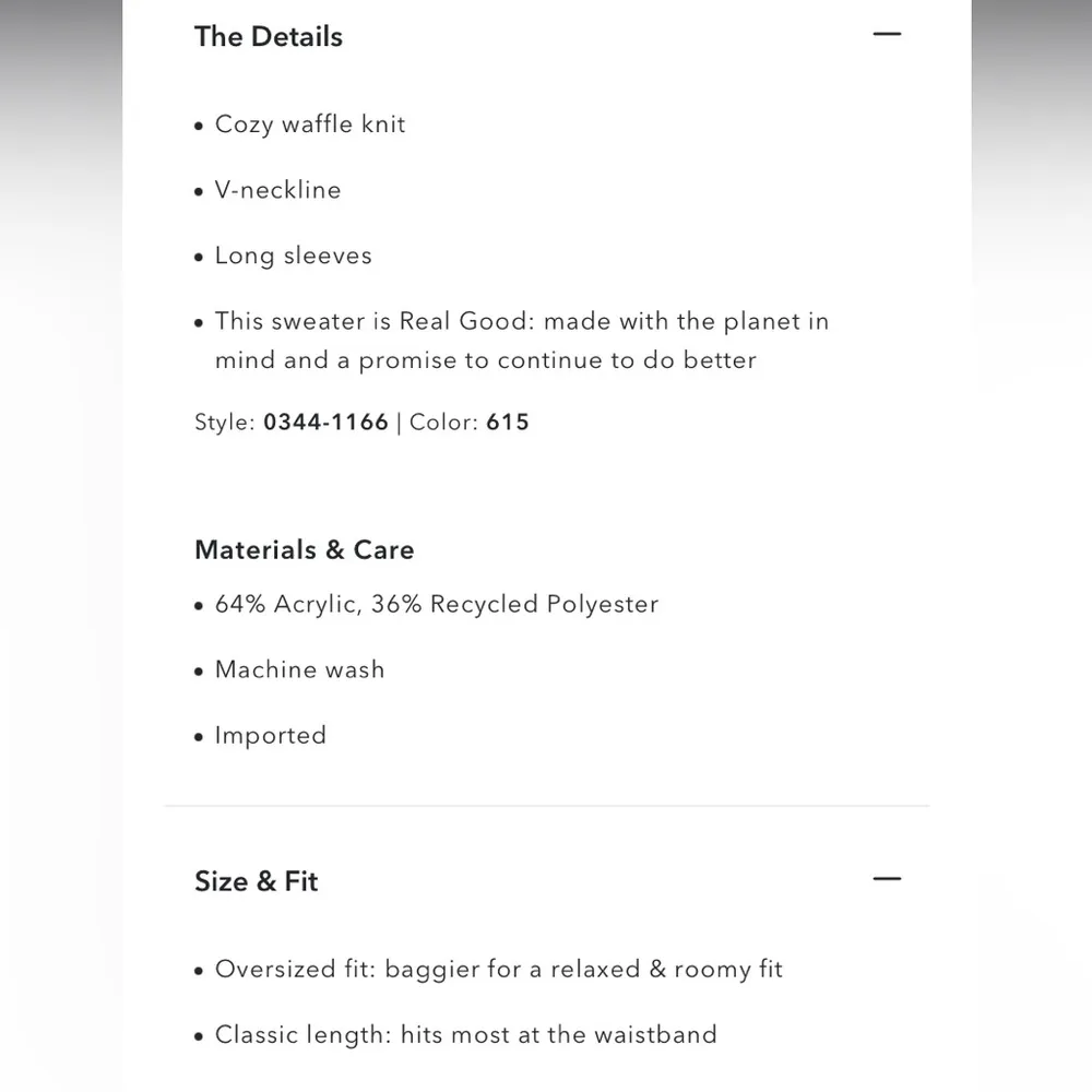 AE american eagle whoa so cozy waffle v-neck sweater - Image 3