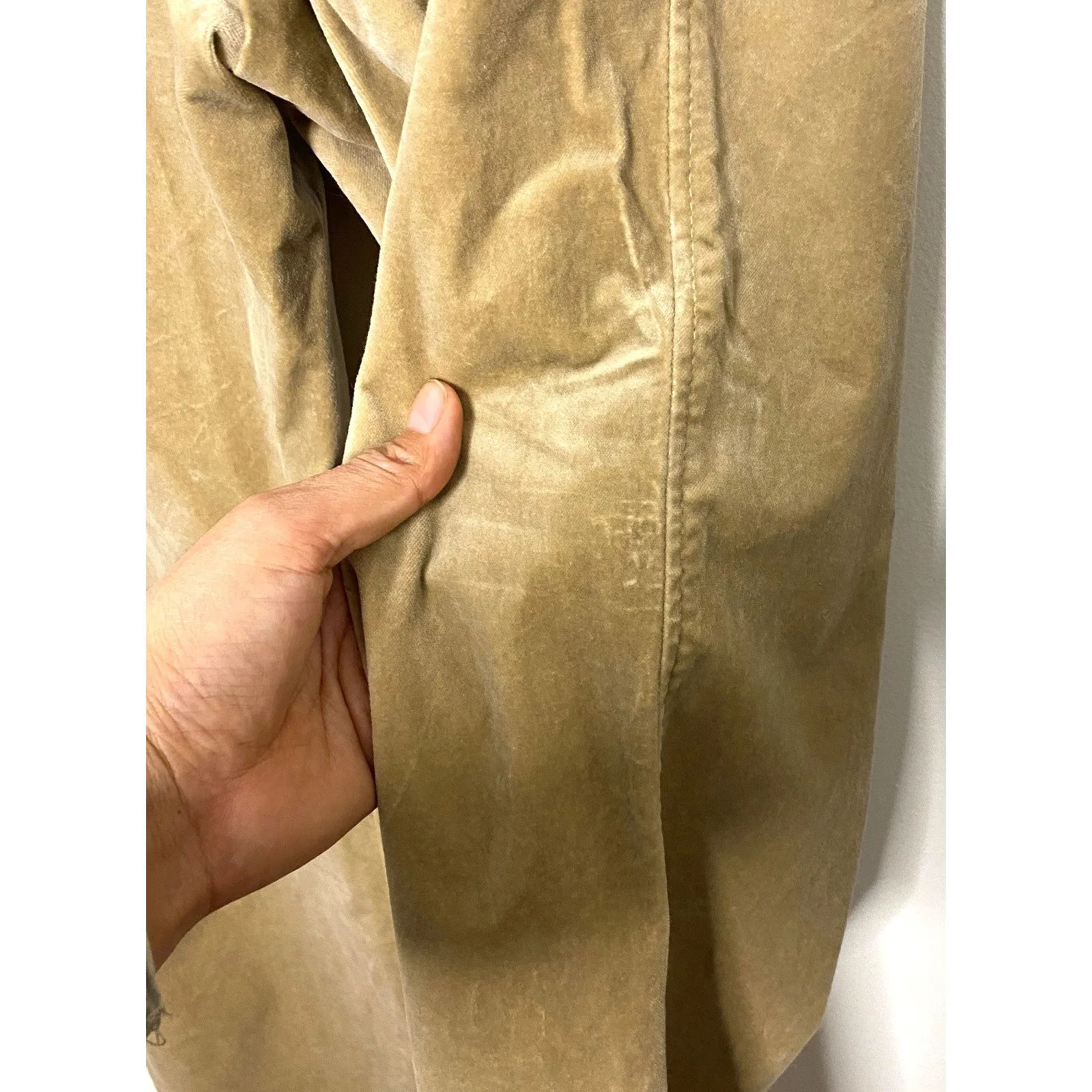 George Me by Mark Eisen Dress Camel Suede Feel Cotton Pants Sz 6 - Image 7