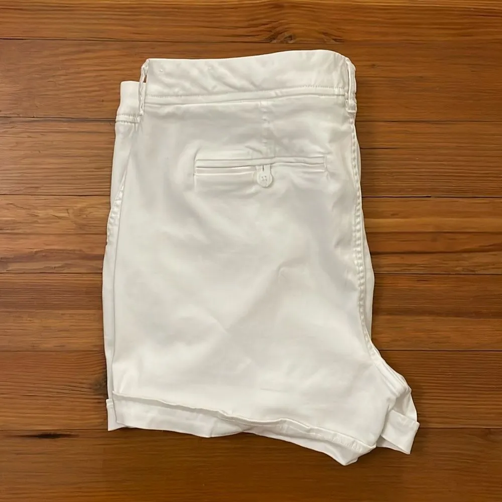 Liverpool Jeans White Johnny Short Womens Size 16 / 33 Stretch XM9068th - Image 4