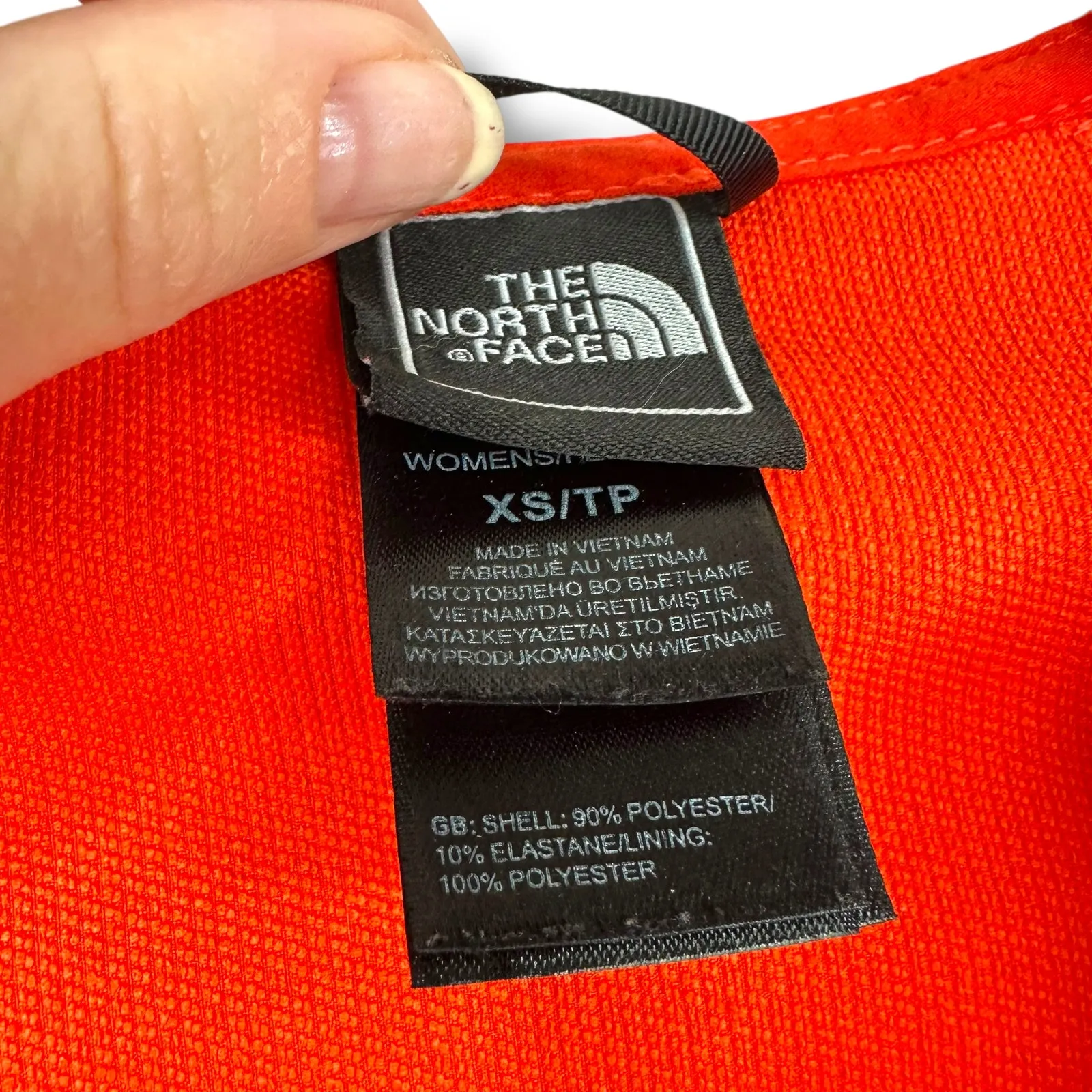 The North Face Fire Brick Red Nimble Hoodie Softshell Water Repellent Zip Jacket - Image 5