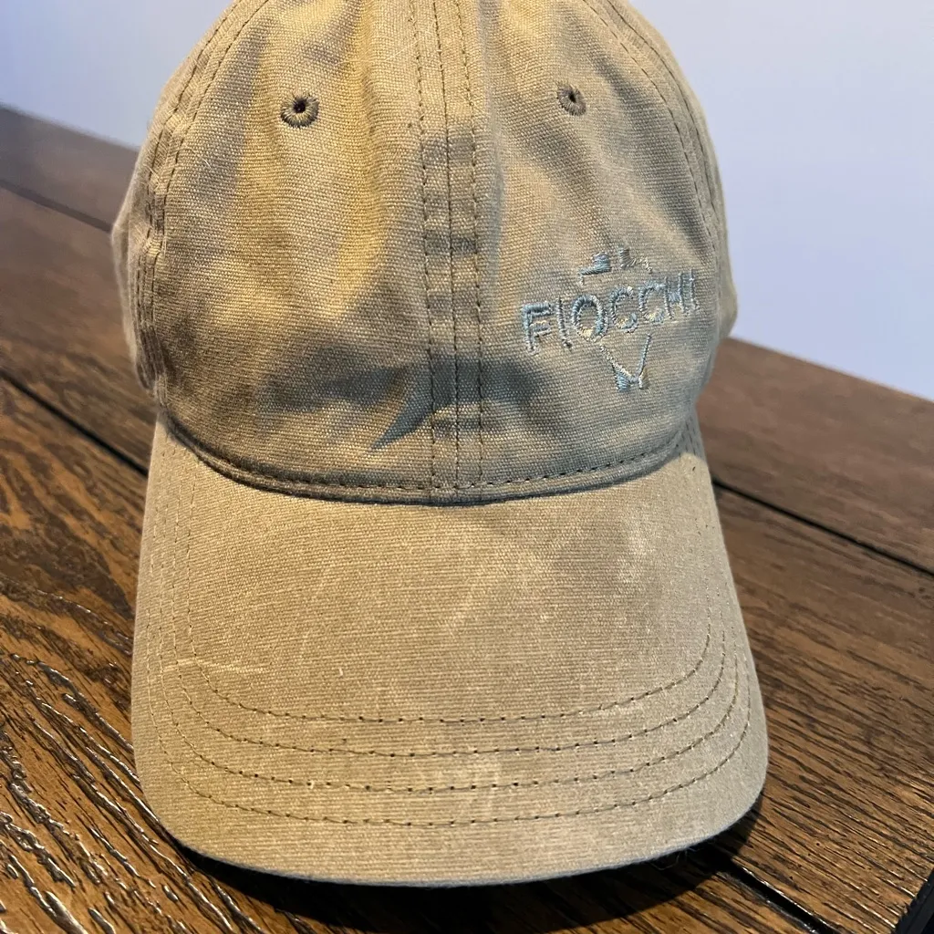Fiocchi Hat Cap Strap Back Khaki Embroidered Canvas Adjustable Tan - Image 6