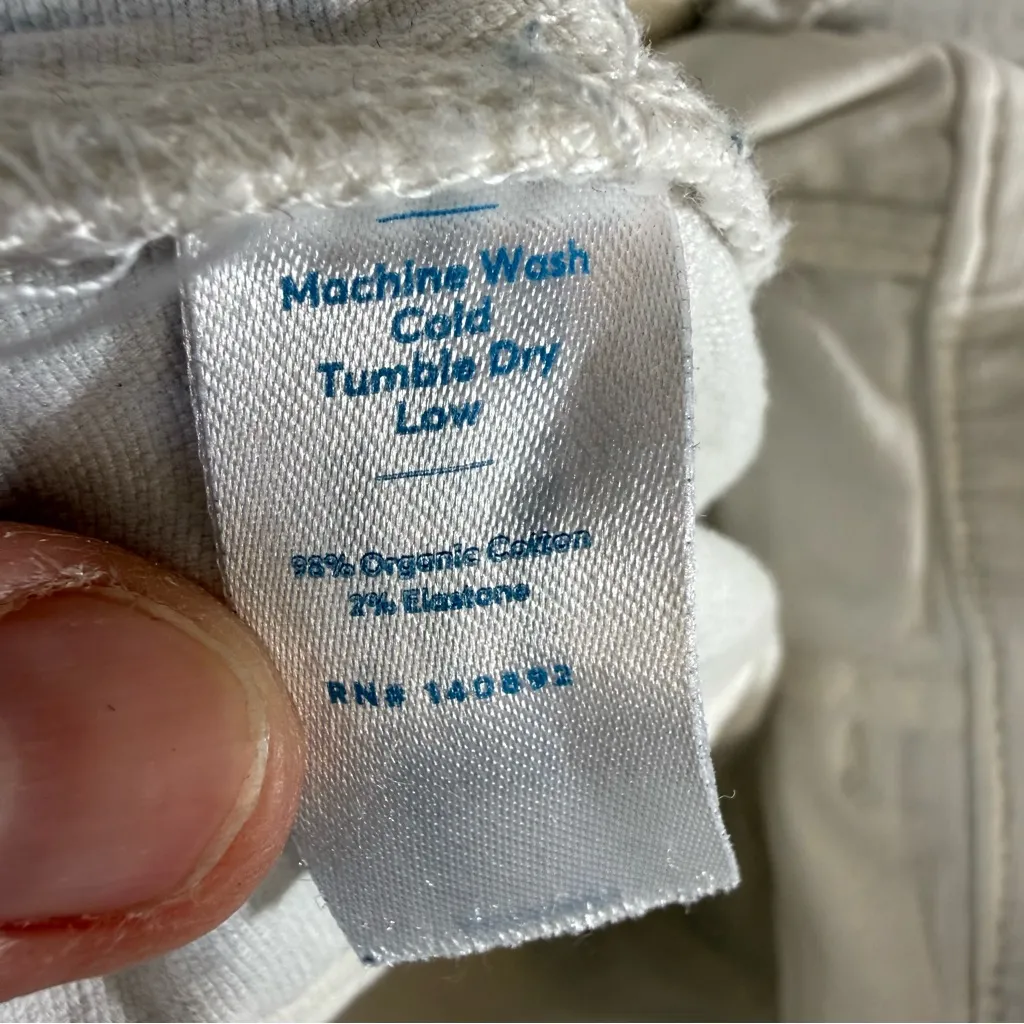 Marine Layers Maya slim/Straight utility pants painter white SZ:4 - Image 11