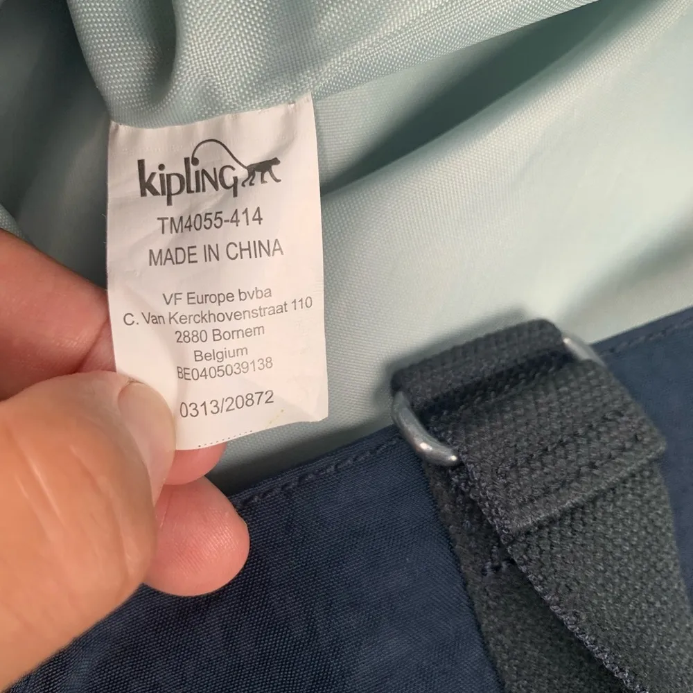 Kipling  Bag Tote Purse Large Tote Work Bag Navy blue - Image 10