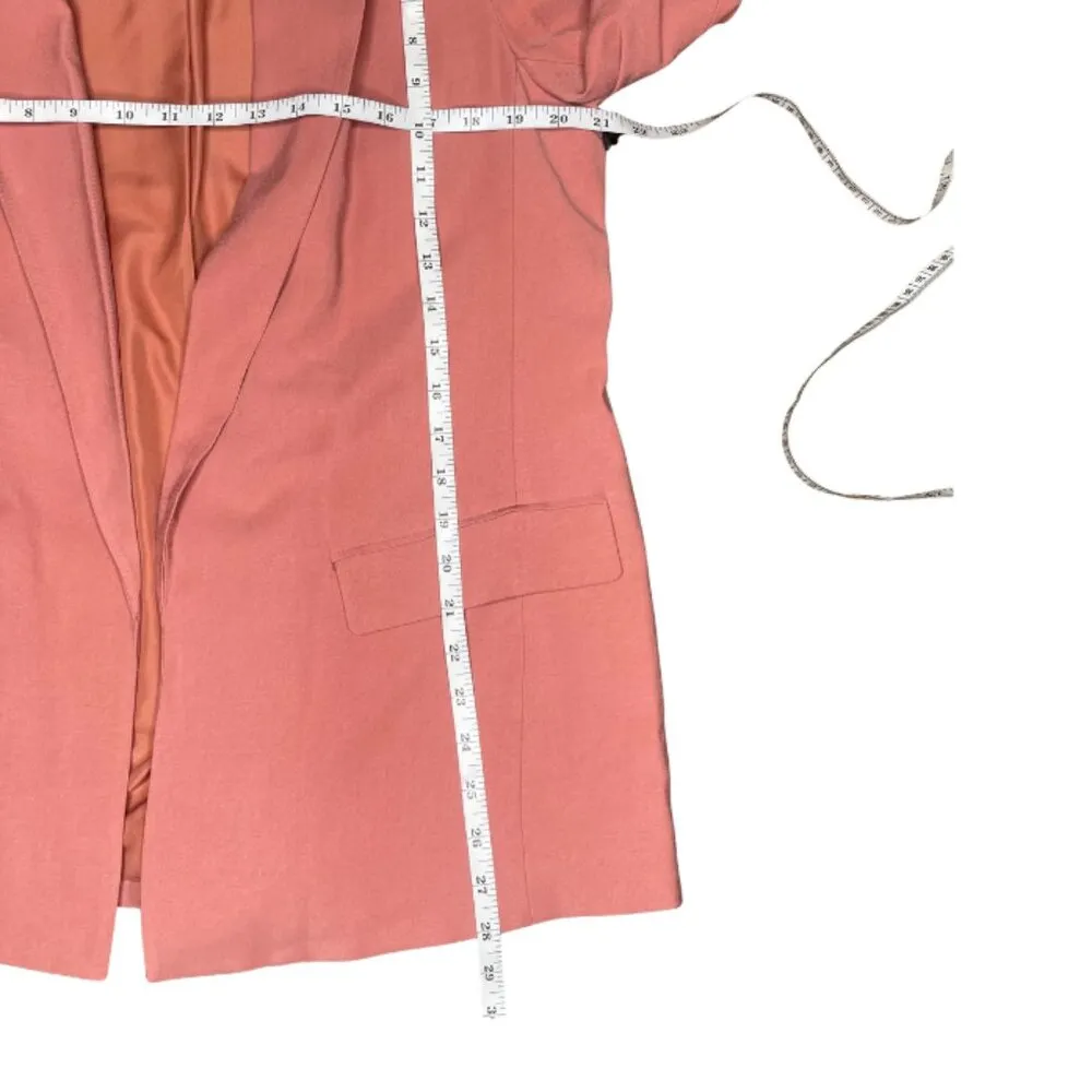 Simply Vera  Women's Pink Blush Roll-Tab Relaxed Pocket Blazer Sz L NWT - Image 8