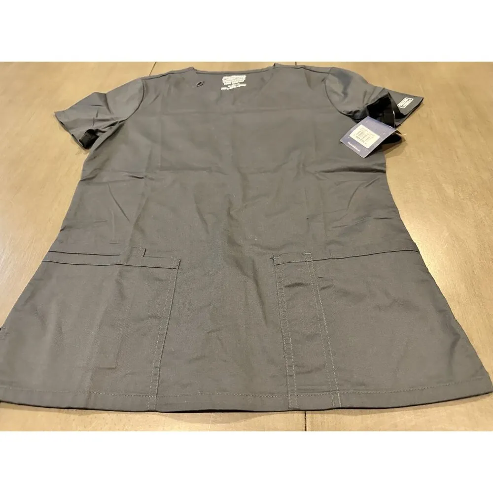 NWT: Cherokee Scrubs for Women Workwear Core Stretch V-Neck Top, Soft Brushed Tw - Image 3
