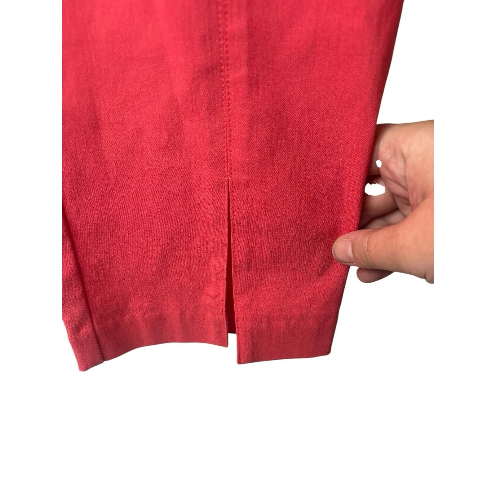 J.Mclaughlin Deanne Long Pant Spilt Hem Womens Size 4 Coral‎ Office Travel - Image 4