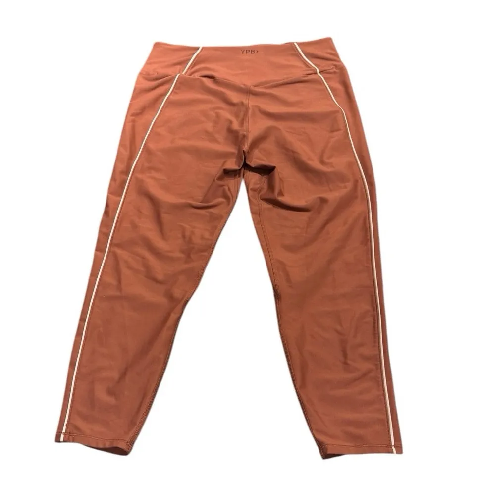 YPB Abercrombie & Fitch Rust‎ Colored sculptLUX 7/8 Leggings Size XL Short Orange - Image 3