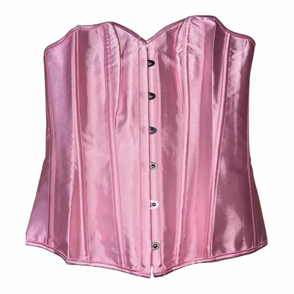 Amazon Blush Pink Strapless Corset Top - Image 4