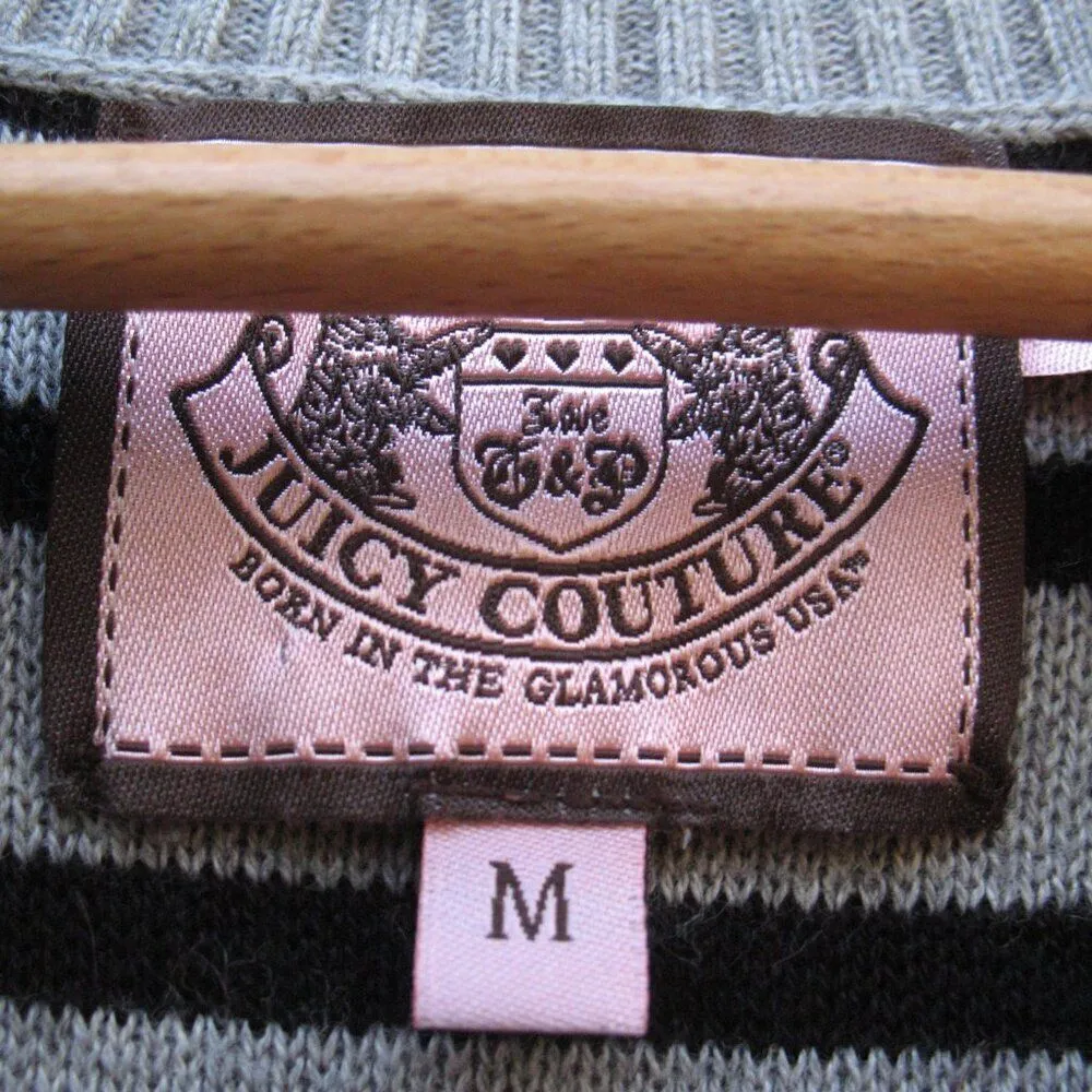 Juicy Couture Cotton Cashmere Military Cardigan Sweater - Image 9