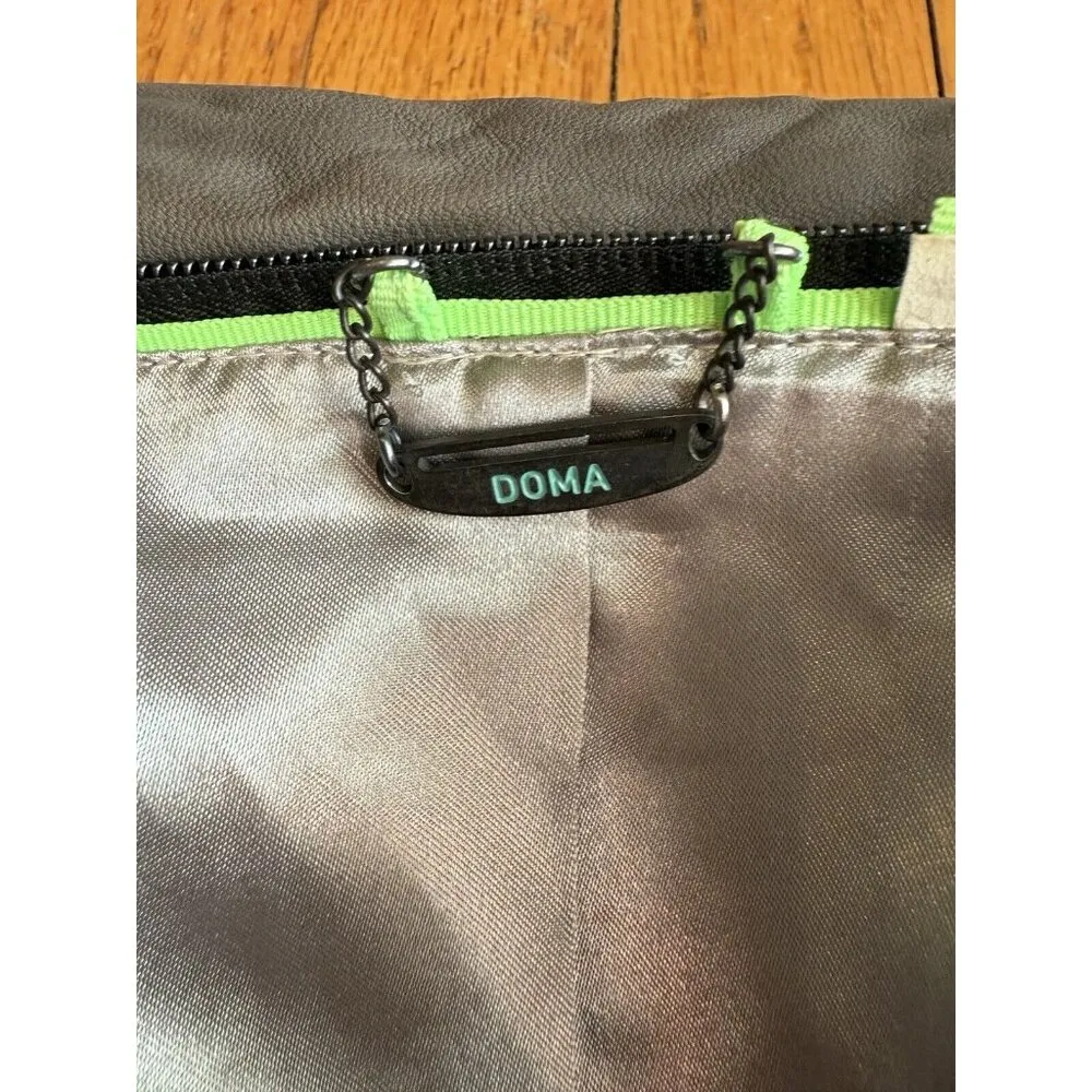 Doma Leather Jacket Genuine Lamb Leather Gray Moto Biker Womens Large - Image 13