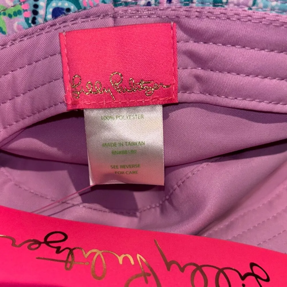 Lilly Pulitzer Womens Lilac Freesia Mermaid For You Bucket Hat One Size - Image 5