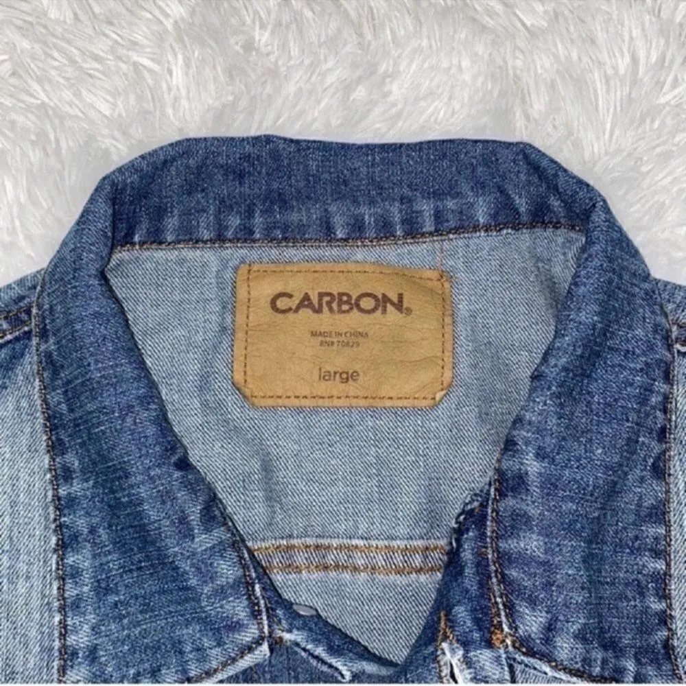 Carbon Blue Jeans Jacket (Size Large) Blue - Image 4