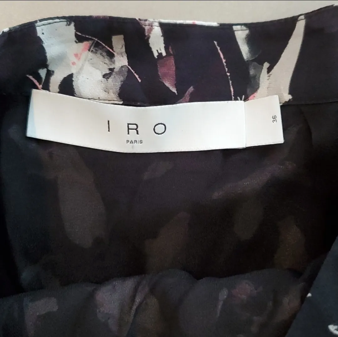 IRO  Ciara Skirt in Black & Ecru - Image 6