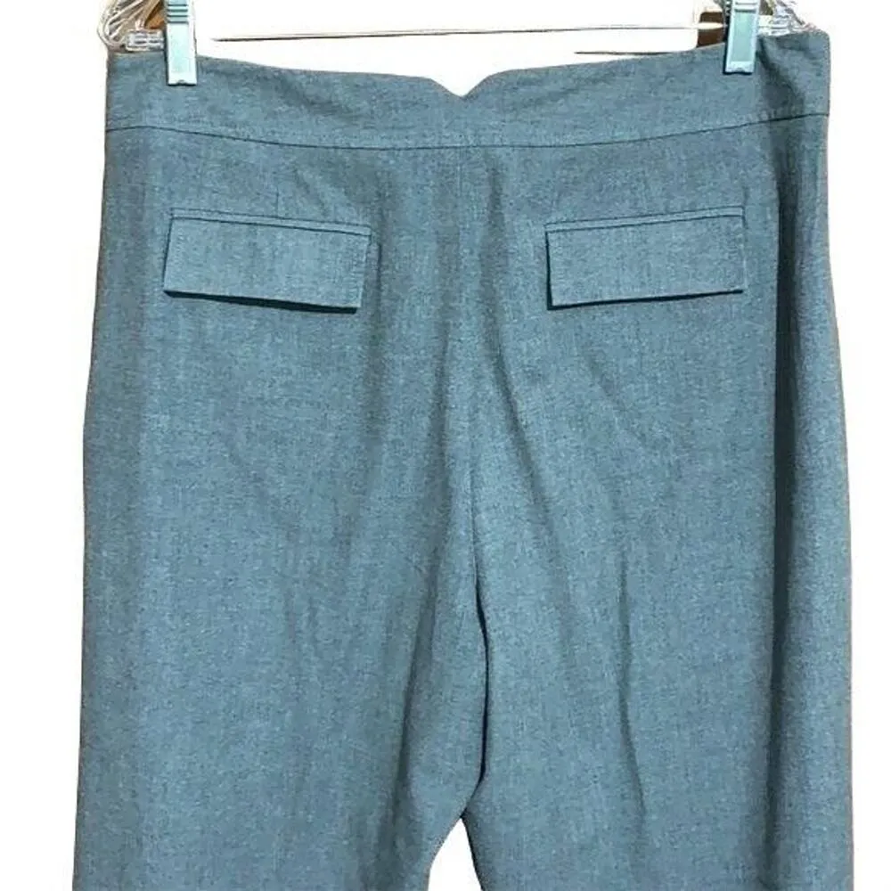 Eddie Bauer Womens Dress Pants Trousers Bremerton Fit Wide Leg Gray Size 14 - Image 4