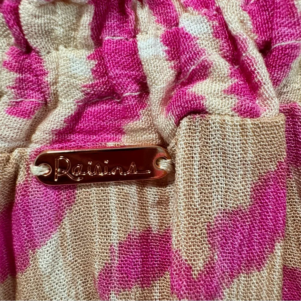 Raisins West‎ Coast Romper NWT size Medium Pink Tiger Swimsuit Cover Up - Image 11