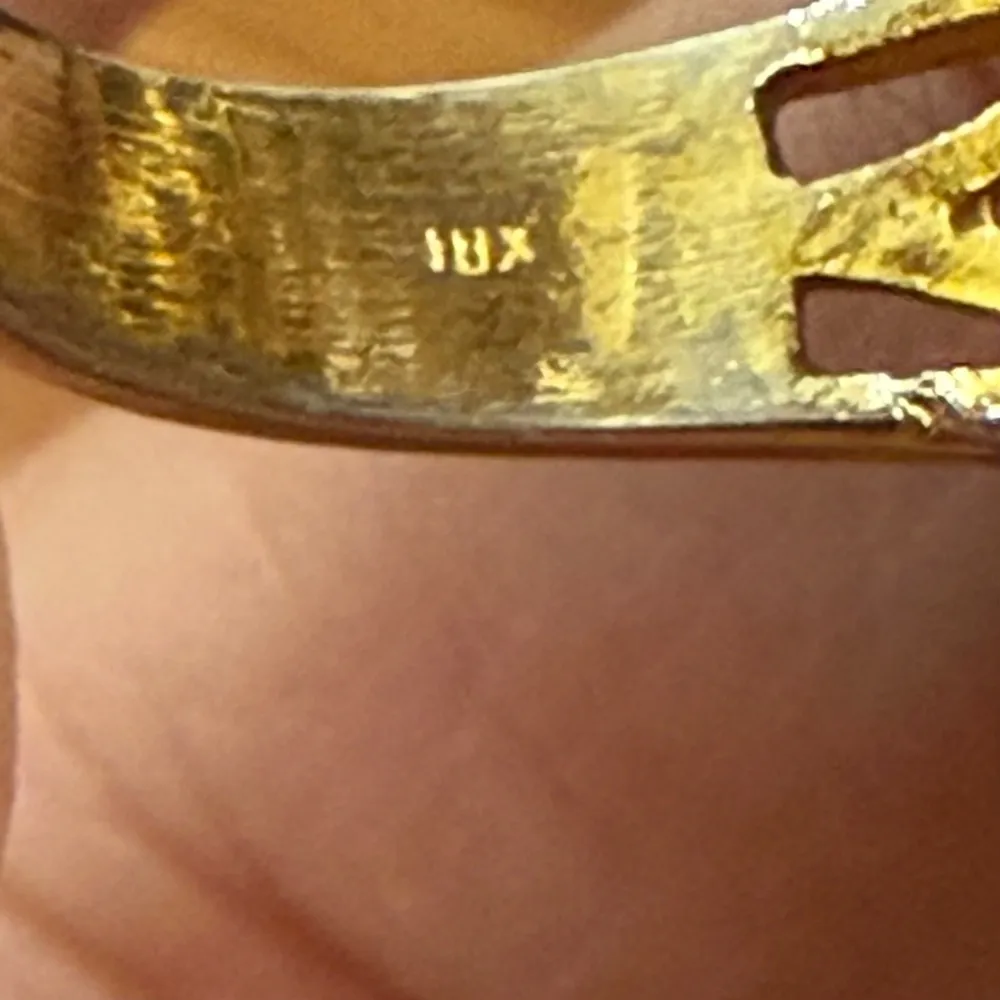 Vintage Unsigned Black & Clear CZ Crystal Pave Gold - Image 16