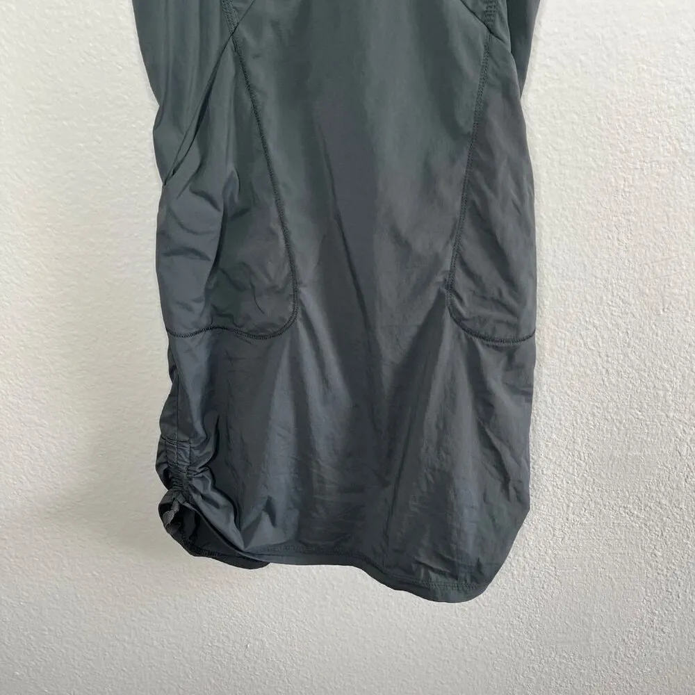 Indygena Womens Outdoors Sleeveless Ruched Side Activewear Dress XS Gray - Image 6