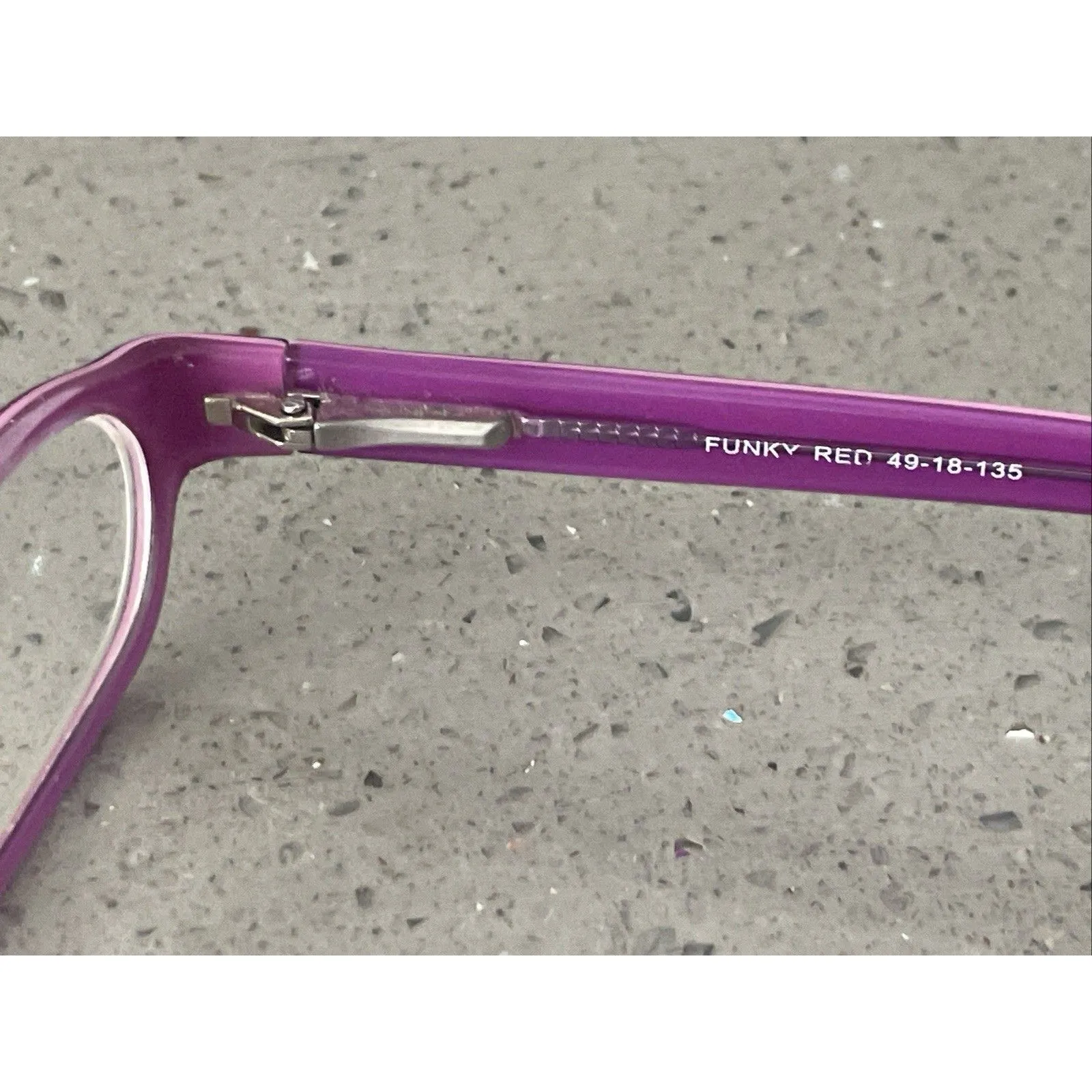 Eyeglasses Frames ONLY funky red 135 49 - Image 4