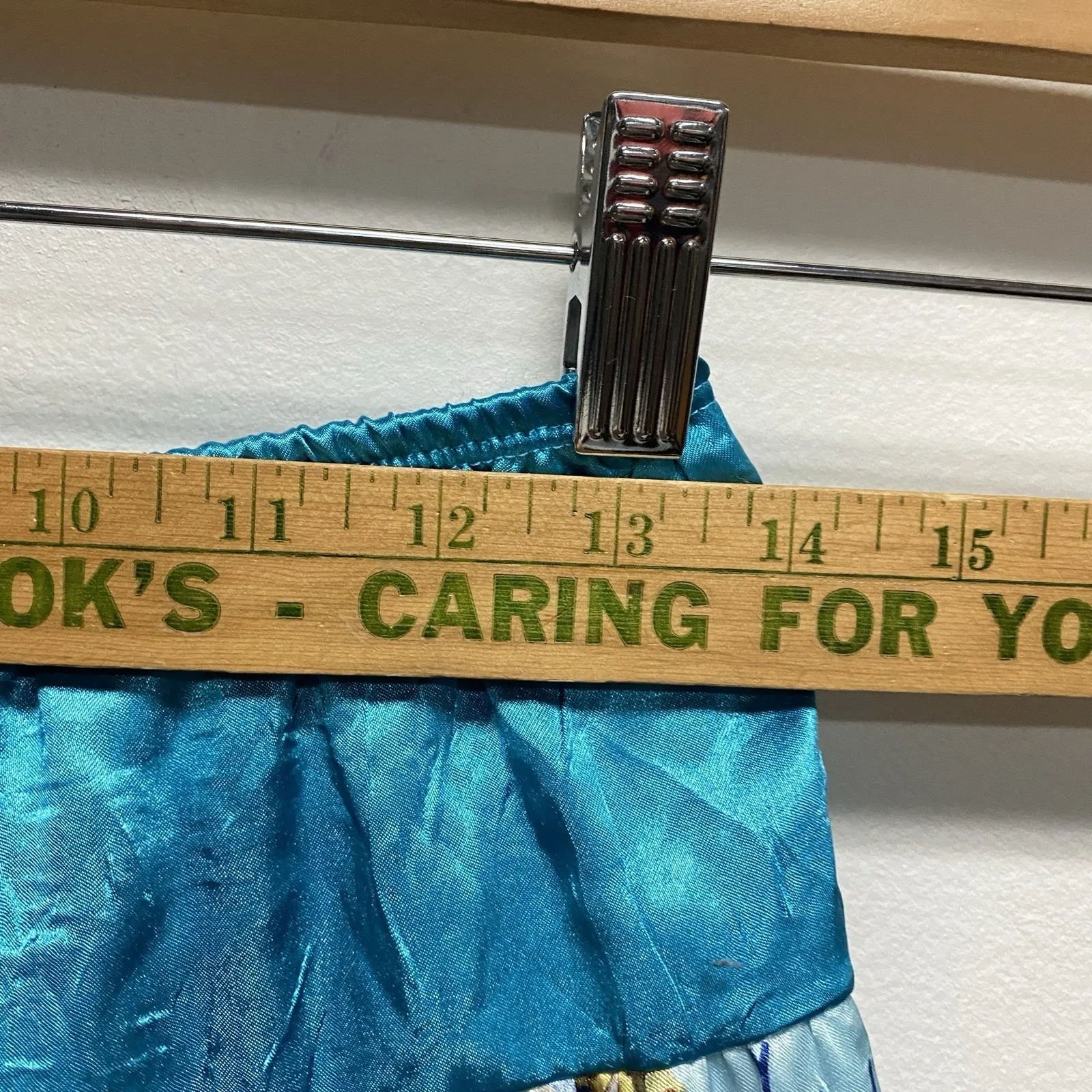 Vintage Y2K Extraordinary Skirt Fairy XL Turquoise Blue Tiered Feminine Festival - Image 7