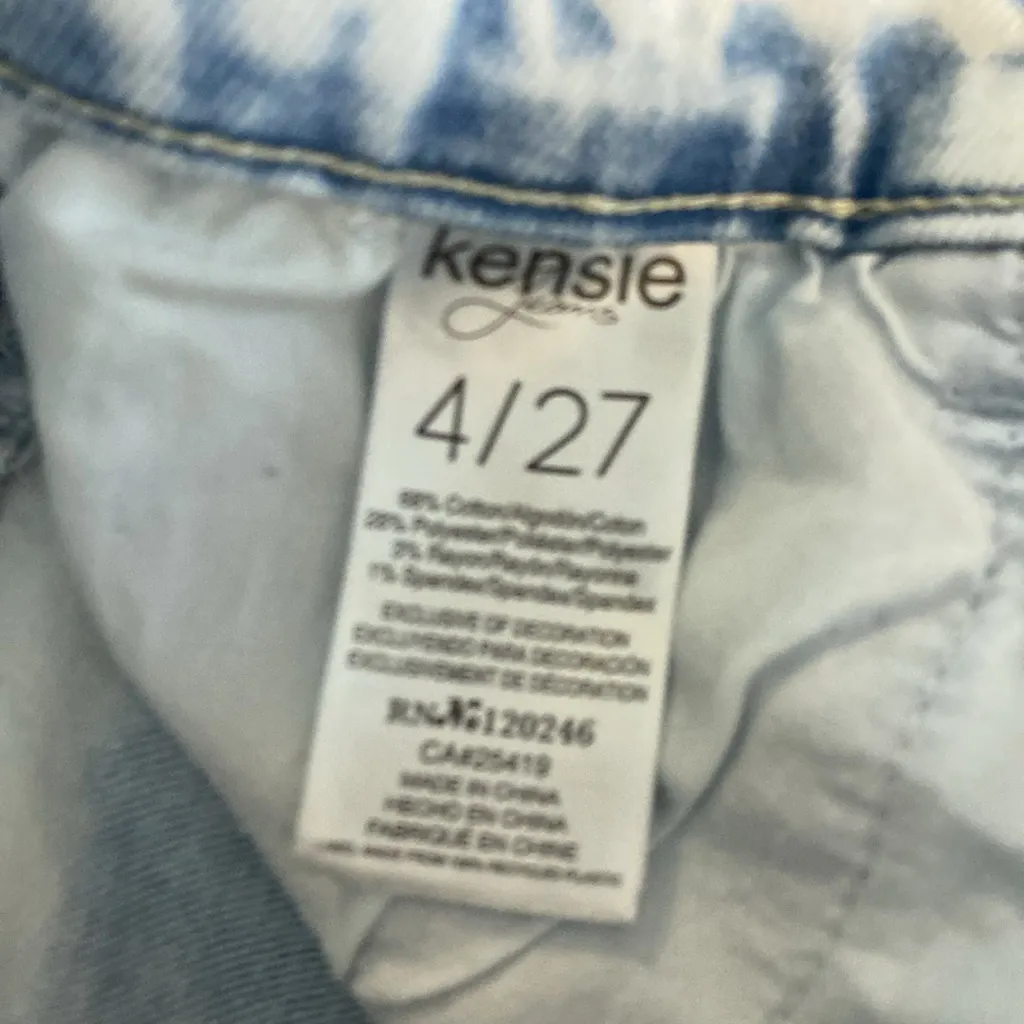Kensie Vintage Luxe Acid Wash Light  Ripped Skinny Jeans Size 4/27 - Image 8