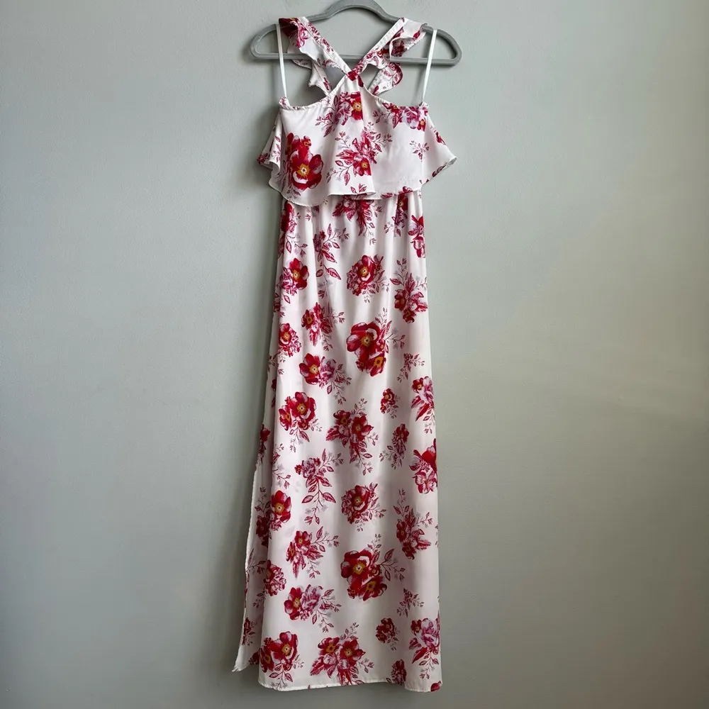 Tularosa Santorini Floral Fuchsia Bloom Maxi Dress - Image 2