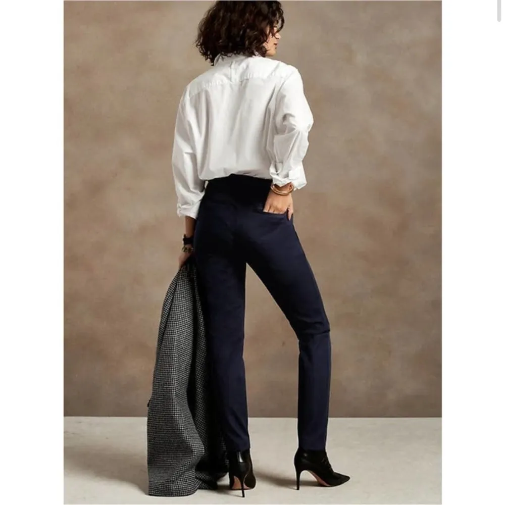 NWT Banana Republic The Modern Sloan Pant in Navy - Size 0 Petite - Image 2