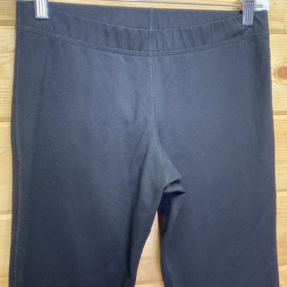 Lululemon Vintage Black Split Hem Crop Leggings Size Medium - Image 2