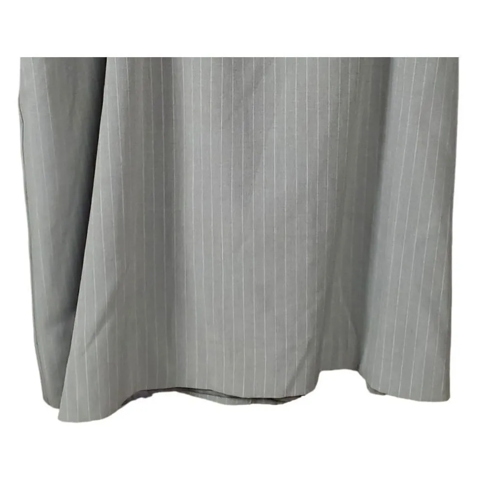 Vintage Sport Collection Skirt Size 20 Stretch Gray Pinstripe Corpcore Office - Image 3