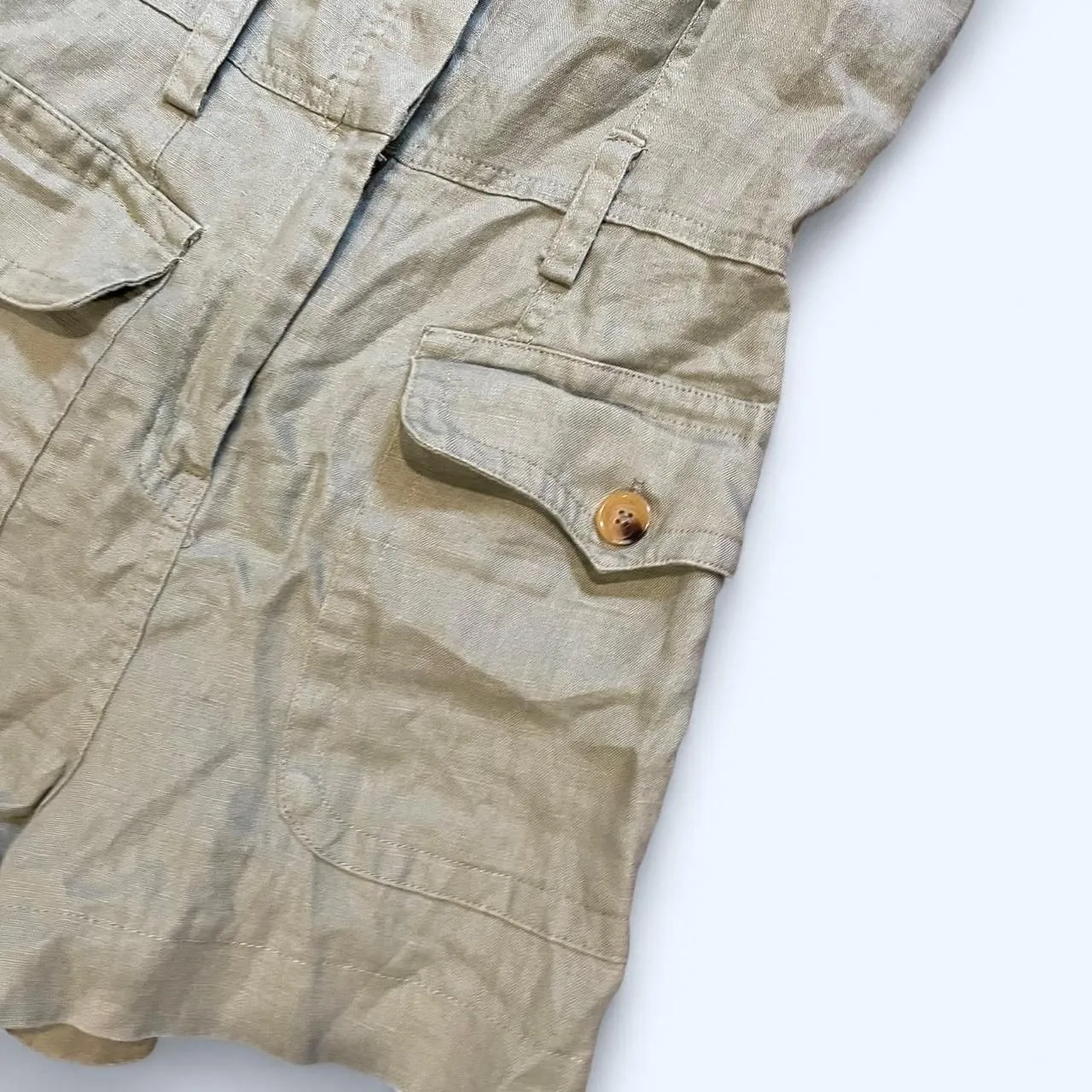 Olivaceus Women's Tan and Cream Playsuit - Image 2