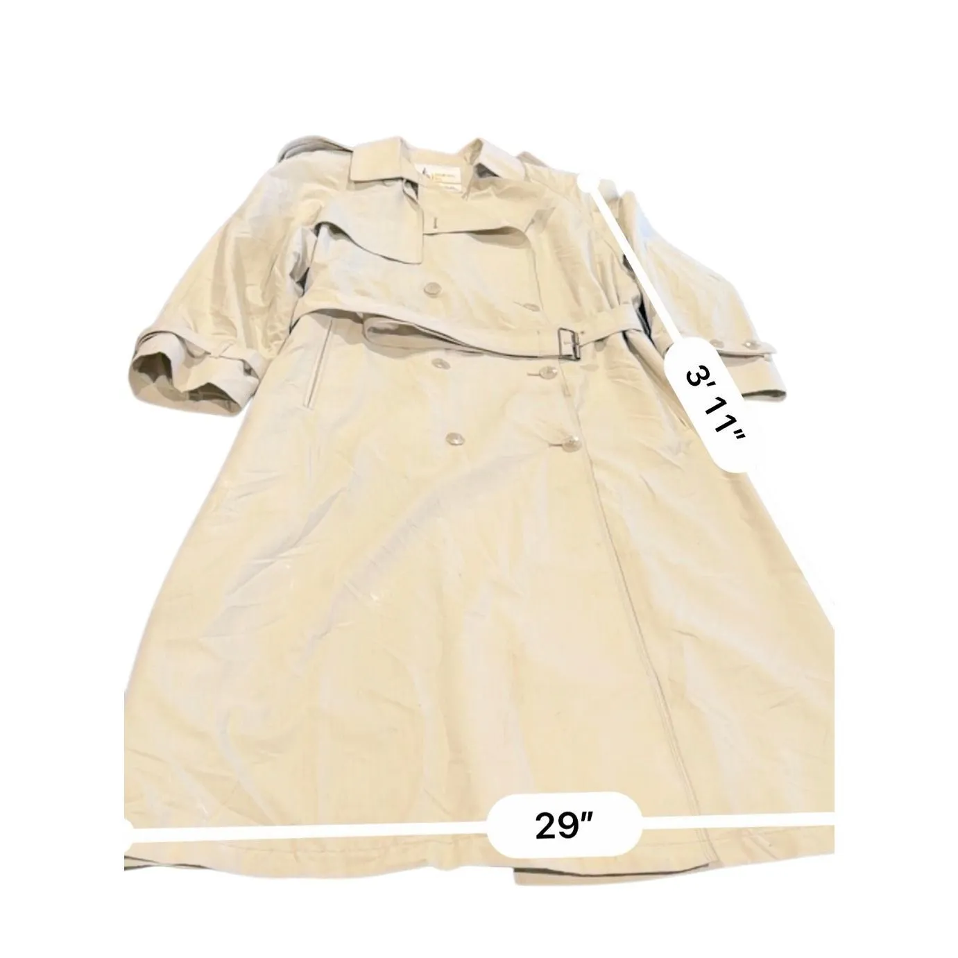 VTG LONDON FOG Trench Coat made in USA - Image 7