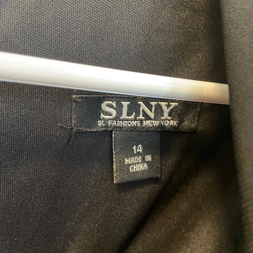 EUC |‎ SLNY women’s tulle skirt dress with lace — size 14 Black - Image 5