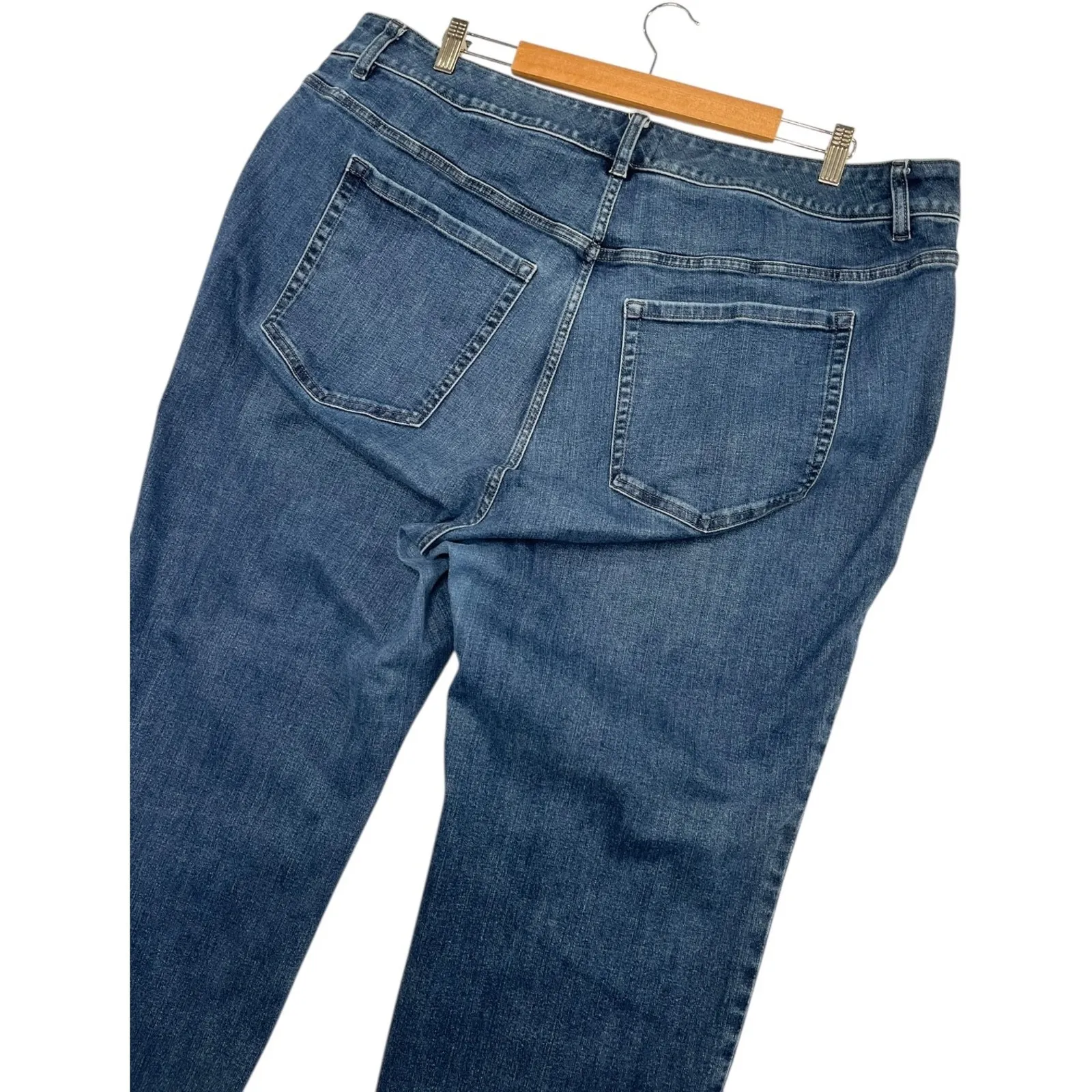 Lane Bryant Jeans Womens 24 Blue Curvy Fit Straight Denim Stretch Casual Classic - Image 9