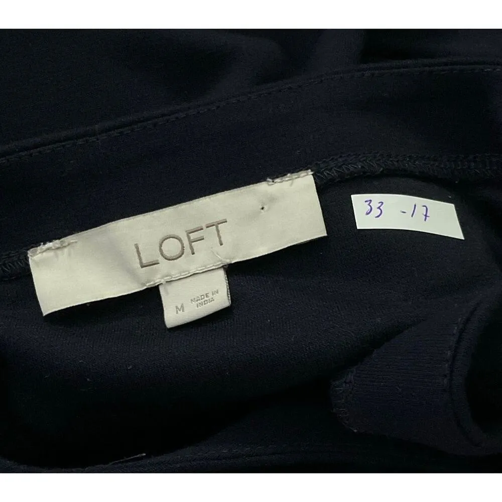 Loft Blue Long Sleeve Shirt Women Size Medium | 33-17 - Image 3