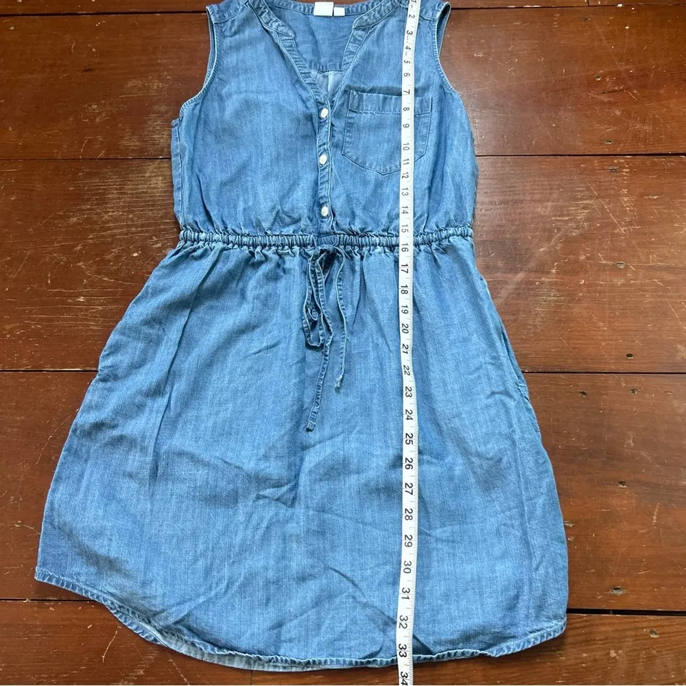 GAP Blue Denim Mini Dress - Image 6