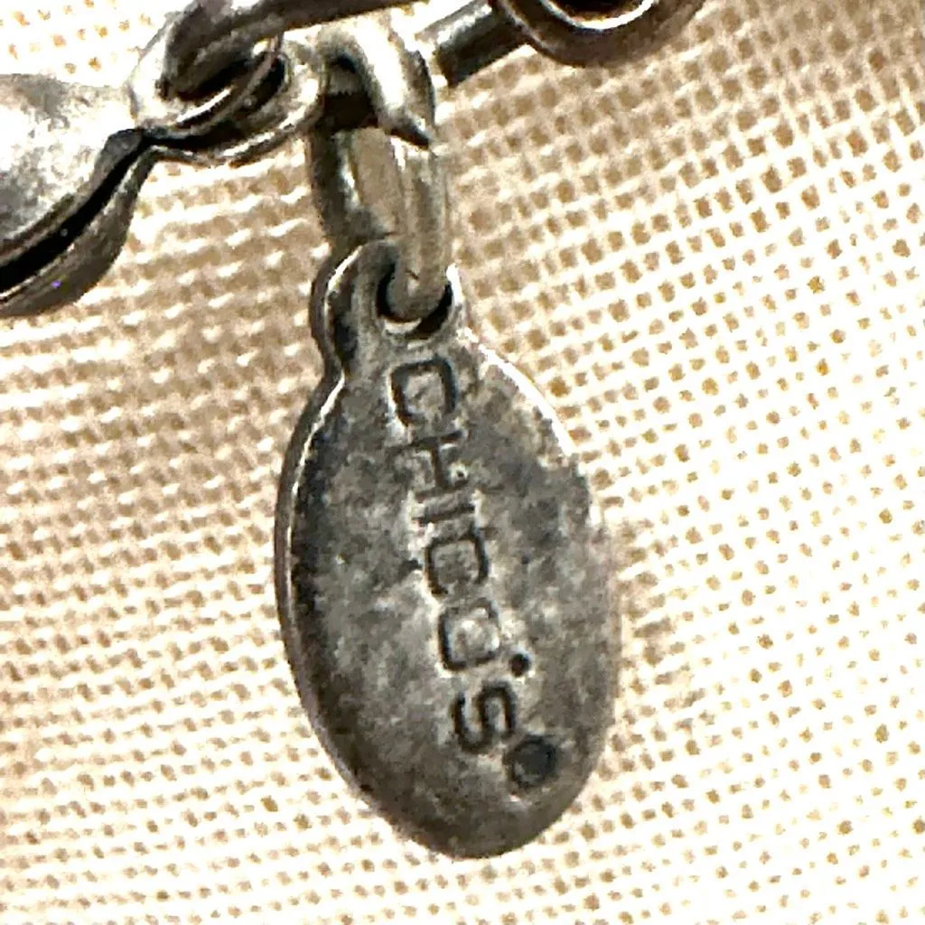 Chico’s Mother of Pearl Shell & Mixed Bead Statement Necklace - Image 8