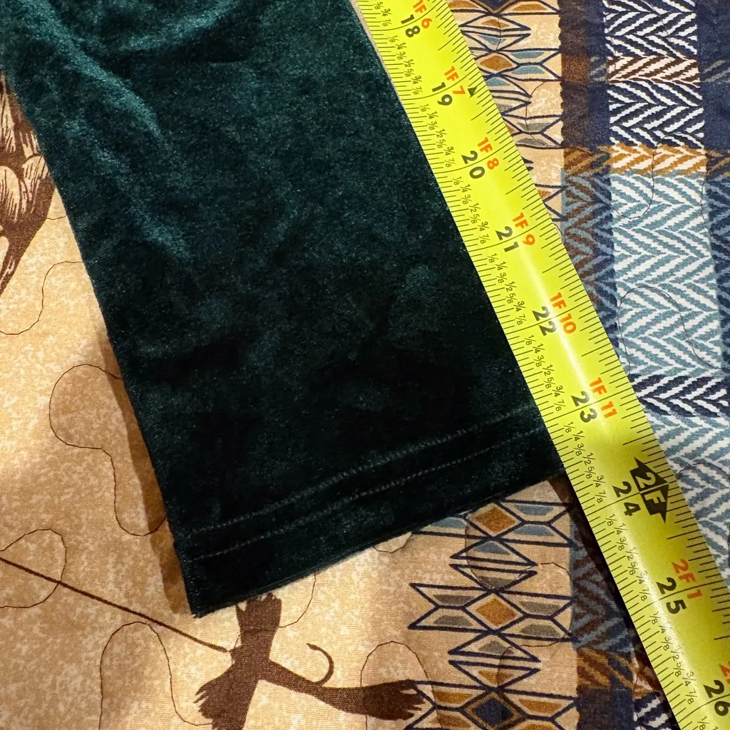 Guberry Women's Wrap V Neck Long Sleeve Velvet Bodycon ruched side Women’s M Green Size M - Image 11