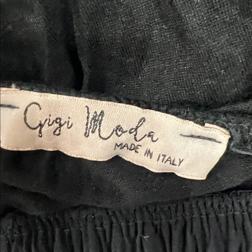 Gigi Moda Elegant Black Ruffled ELBA Jumpsuit Italy Size undefined - Image 7